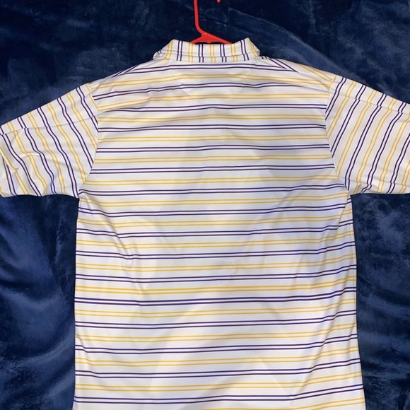 Old Row Striped Polo - Gold/Purple - Picture 2 of 2
